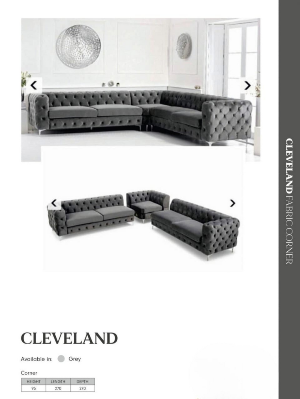 🛋️ Cleveland Corner Sofa