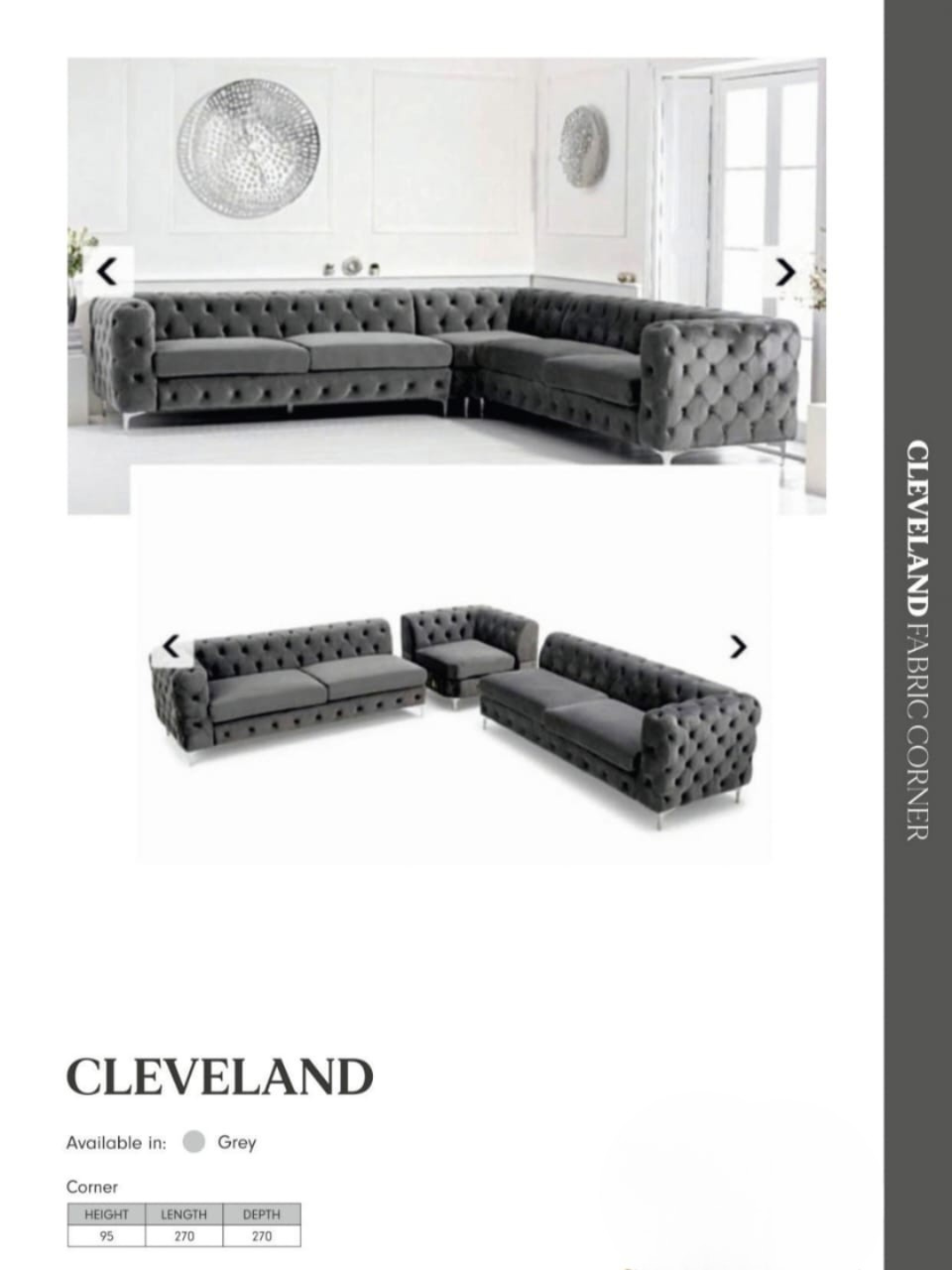 🛋️ Cleveland Corner Sofa